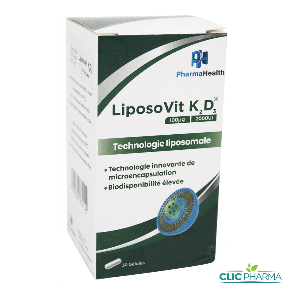 PHARMAHEALTH LIPOSOVIT K2 D3 (30 GELULES)