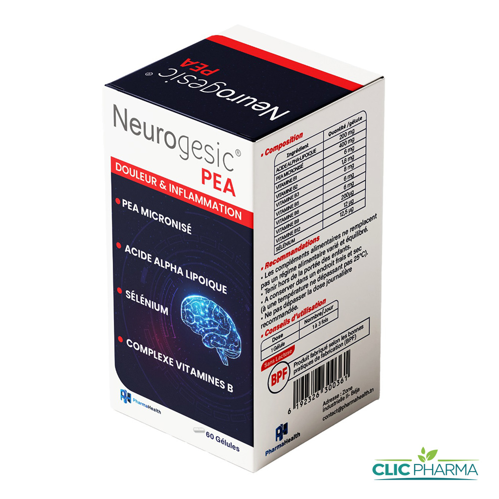 PHARMAHEALTH NEUROGESIC PEA (60 GELULES)