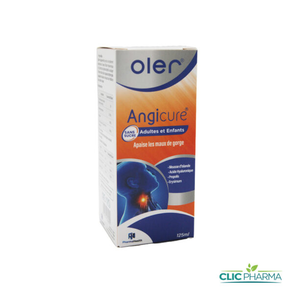 PHARMAHEALTH OLER ANGICURE ENFANTS/ADULTES SIROP 125ML