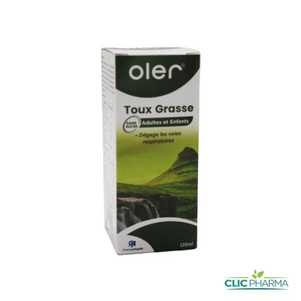 PHARMAHEALTH OLER TOUX GRASSE SANS SUCRE ENFANTS/ADULTES SIROP 125ML