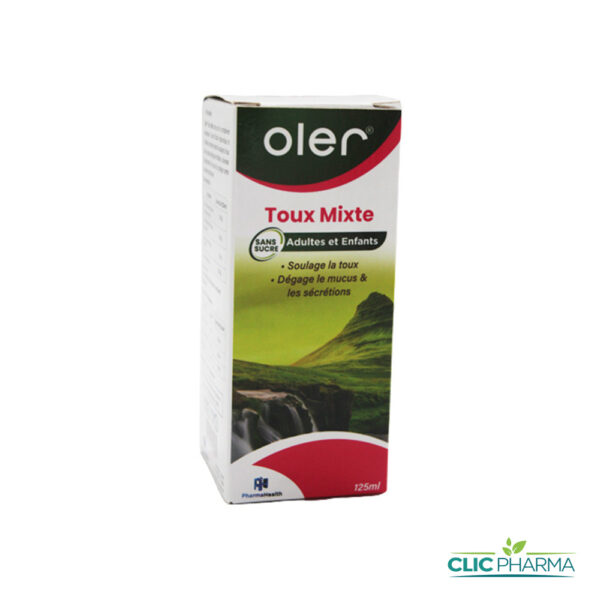 PHARMAHEALTH OLER  TOUX MIXTE SANS SUCRE ENFANTS/ADULTES SIROP 125ML