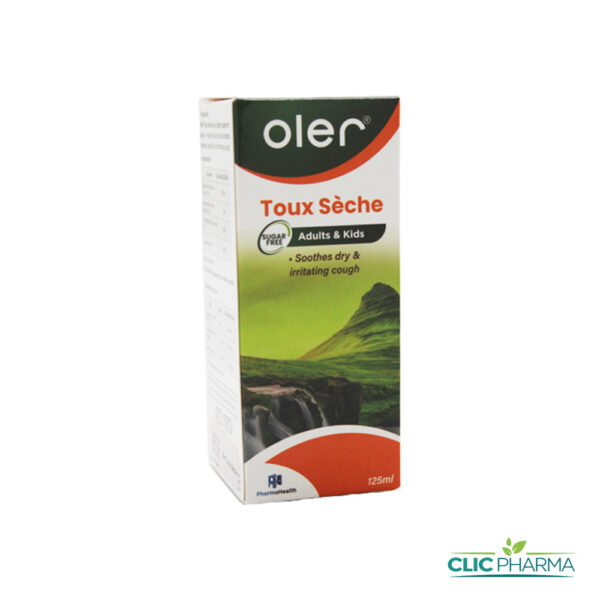 PHARMAHEALTH OLER TOUX SÉCHE SANS SUCRE ENFANTS/ADULTES SIROP 125ML