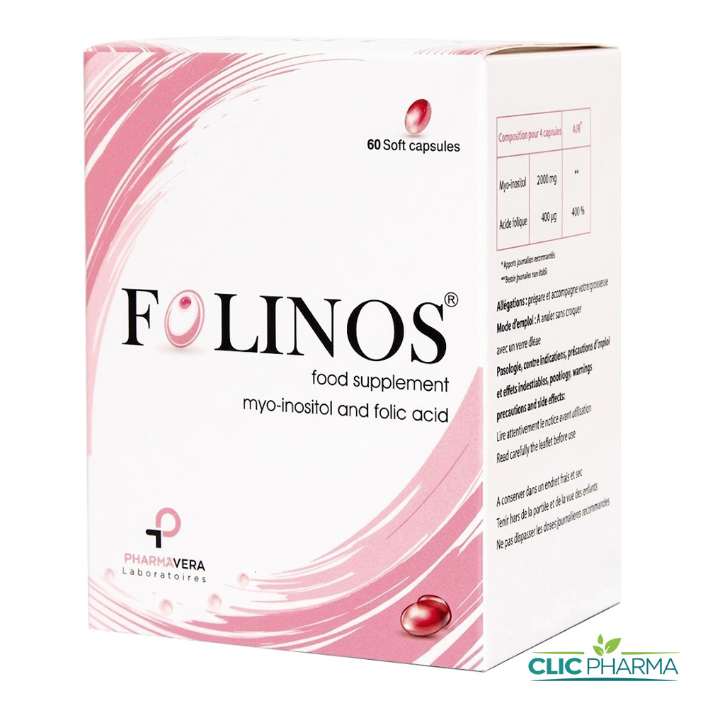 PHARMAVERA FOLINOS+ (60 CAPSULES)