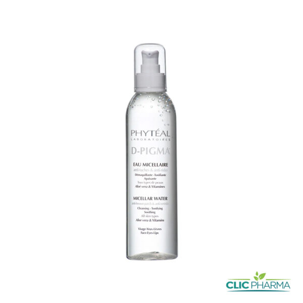 PHYTEAL D-PIGMA EAU MICELLAIRE À L'ALOE VERA 250ML