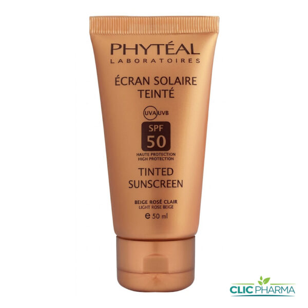 PHYTEAL ECRAN SOLAIRE TEINTE BEIGE ROSE SPF50 50ML