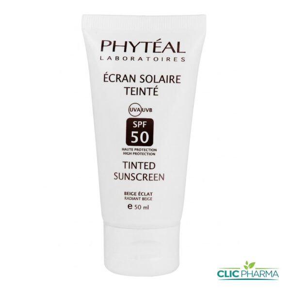 PHYTEAL ECRAN SOLAIRE TEINTE BEIGE ECLAT SPF50 50ML