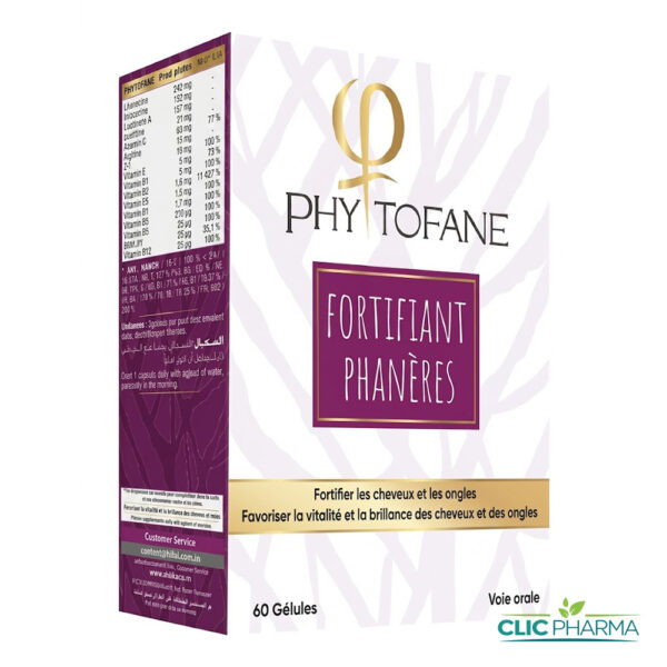 PHYTOFANE FORTIFIANT CHEVEUX ET ONGLES (60 GELULES)