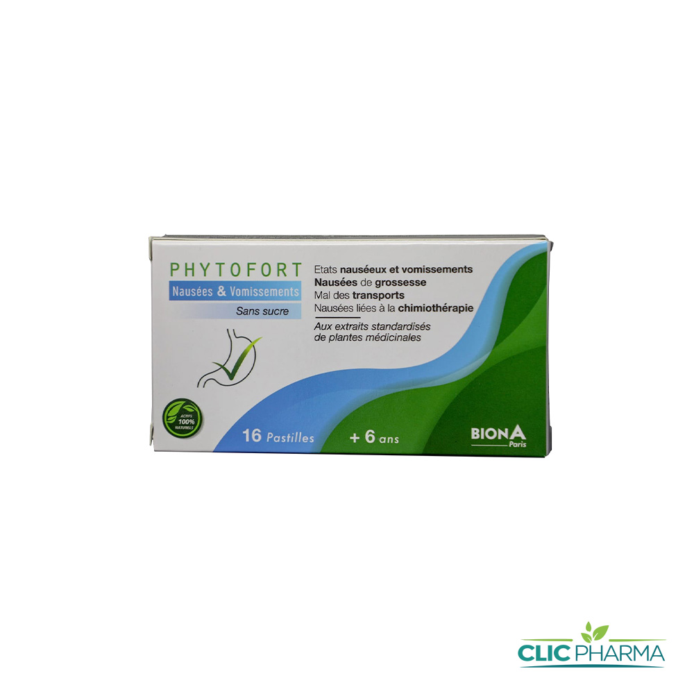 PHYTOFORT VOMIREG NAUSEES VOMISSEMENTS +6ANS PASTILLES B16