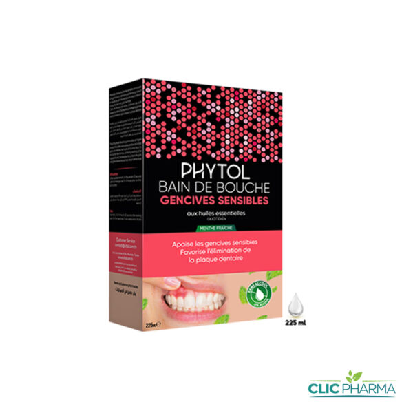PHYTOL BAIN BOUCHE GENCIVES SENSIBLES MENTHE FRAICHE 225ML