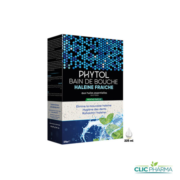 PHYTOL BAIN BOUCHE HALEINE FRAICHE MENTHE 225ML