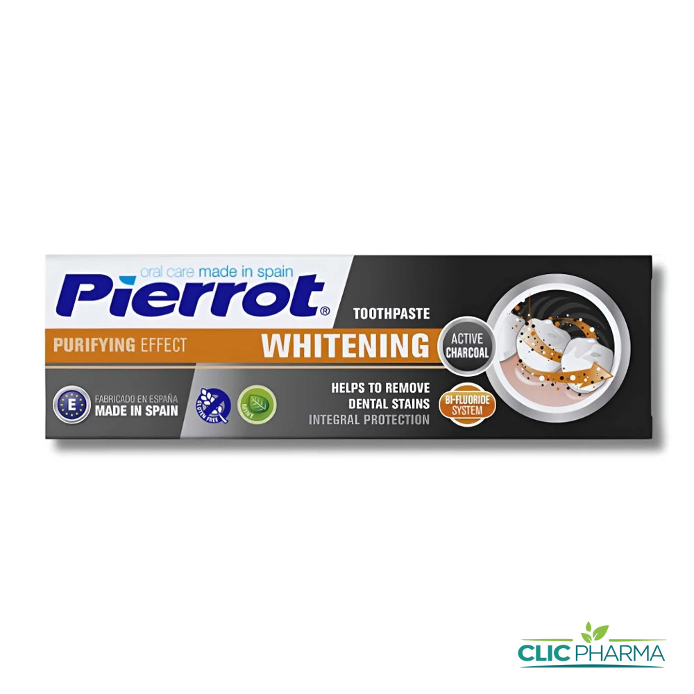 PIERROT DENTIFRICE BLANCHISSANT CHARBON ACTIF 75