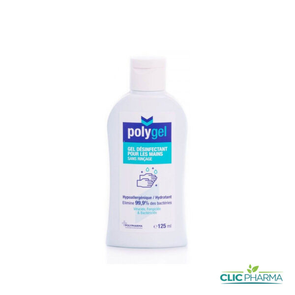 POLYGEL GEL HYDROALCOOLIQUE MAINS 125ML