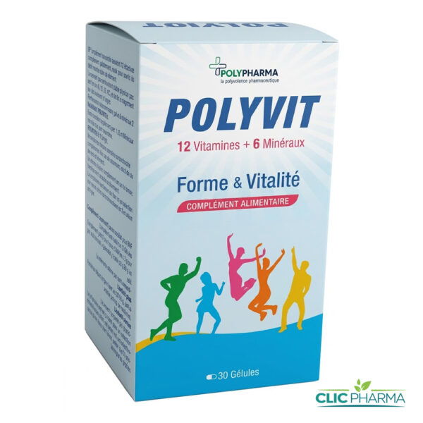 POLYVIT 12 VITAMINES + 6 MINERAUX (30 GELULES)