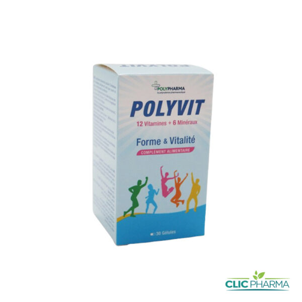 POLYVIT 12 VITAMINES  6 MINERAUX (30 GÉLULES)
