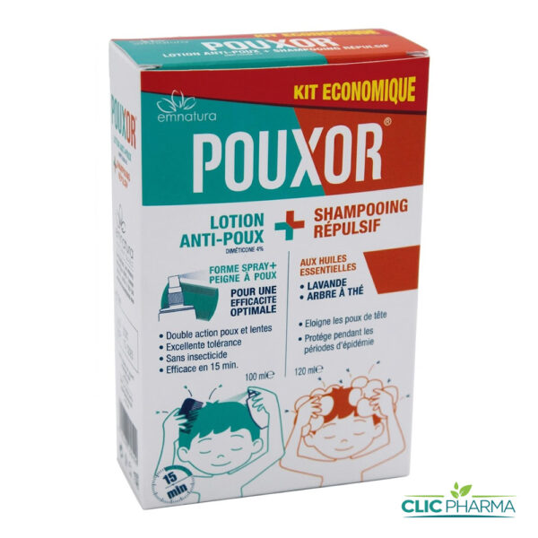 POUXOR KIT LOTION+SHAMPOOING REPULSIF ANTI-POUX