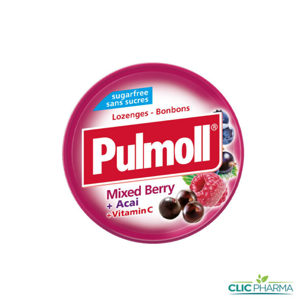 PULMOLL SANS SUCRE FRUITS ROUGES + ACAI 45g