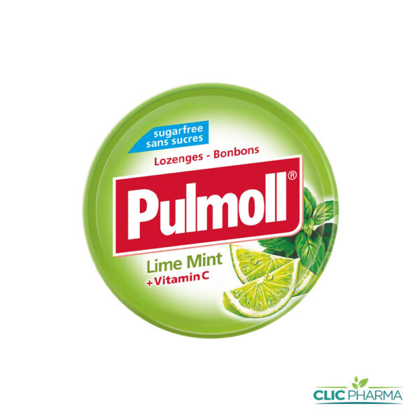PULMOLL SANS SUCRE LIME MENTHE 45g