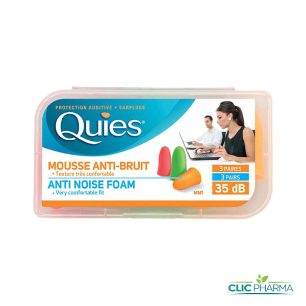 QUIES MOUSSE FLUO (3 PAIRES)