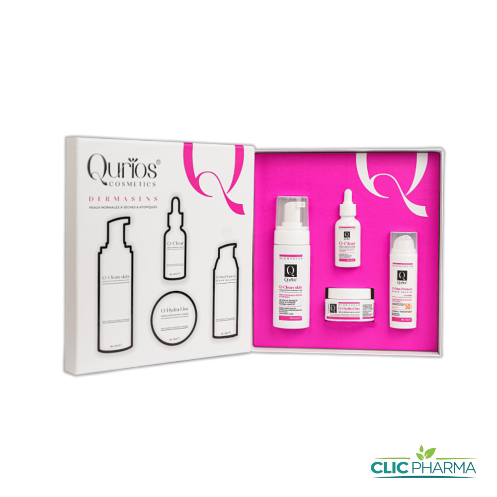 QURIOS COFFET DERMACLEAR (ECRAN BEIGE +SERUM+CR VISAGE+MOUSSE)PNS