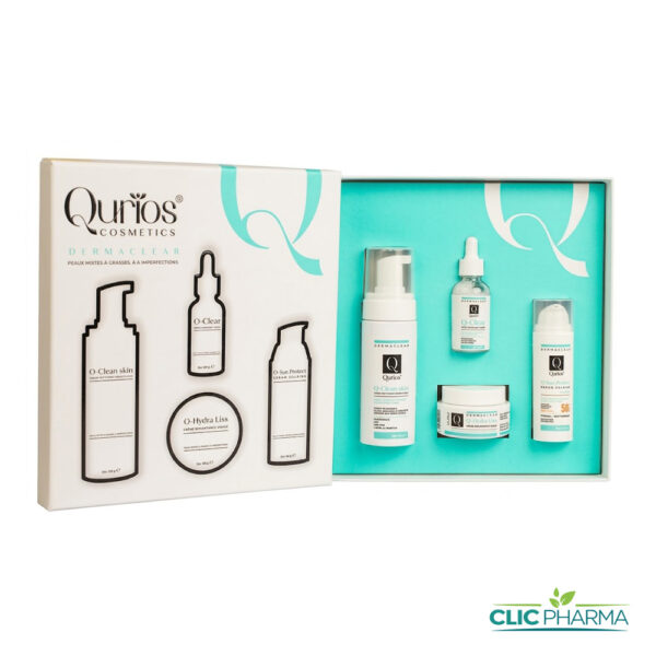 QURIOS COFFRET DERMACLEAR PEAUX MIXTES A GRASSES (ECRAN INVISIBLE)