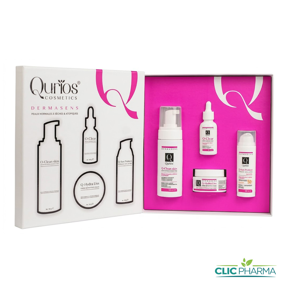 QURIOS COFFET DERMACLEAR (ECRAN INVISIBLE +SERUM+CR VISAGE+MOUSSE)PNS