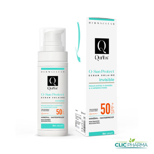 QURIOS ECRAN SUN PROTECT INVISIBLE SPF 50+ PEAUX MIXTES À GRASSES 50ML