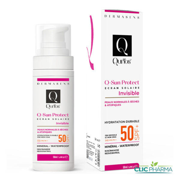QURIOS Q-SUN PROTECT ECRAN INVISIBLE PEAUX PEAUX NORMALES A SECHES SPF50+ 50ML
