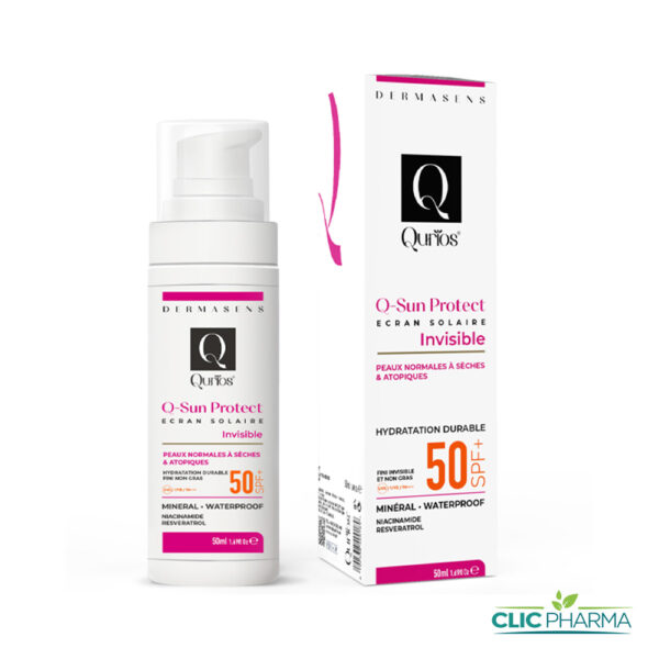 QURIOS ECRAN SUN PROTECT INVISIBLE SPF 50+ PEAUX NORMALE À SÈCHES 50ML