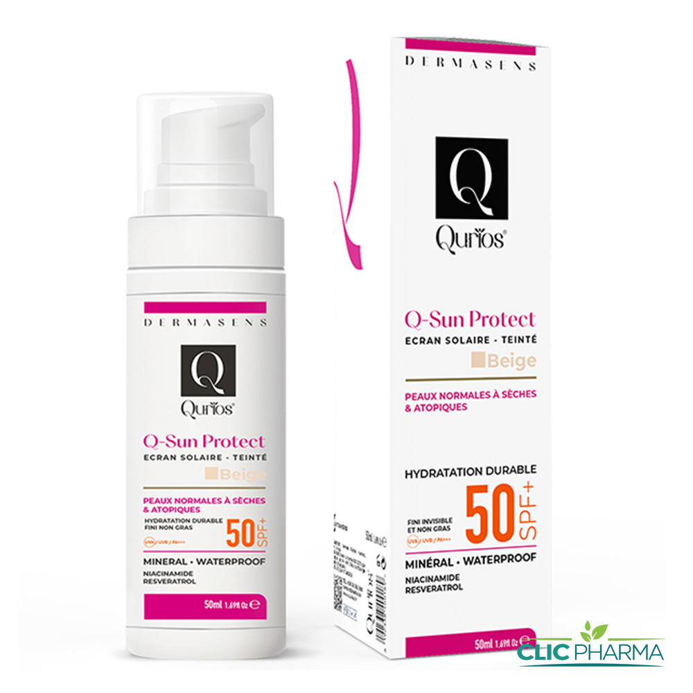 QURIOS ECRAN SUN PROTECT TEINTE BEIGE SPF 50+ PNS 50ML