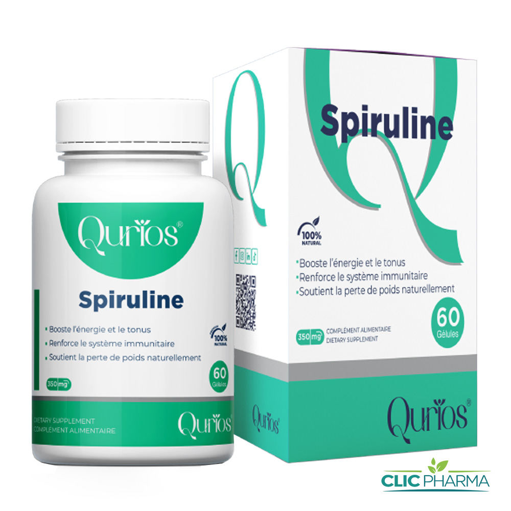 QURIOS SPIRULINE GELULES B 60