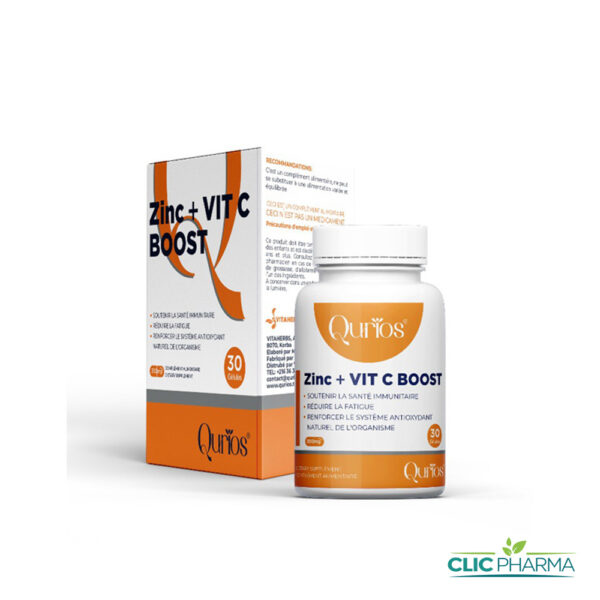 QURIOS ZINC+VIT C BOOST (30 GÉLULES)