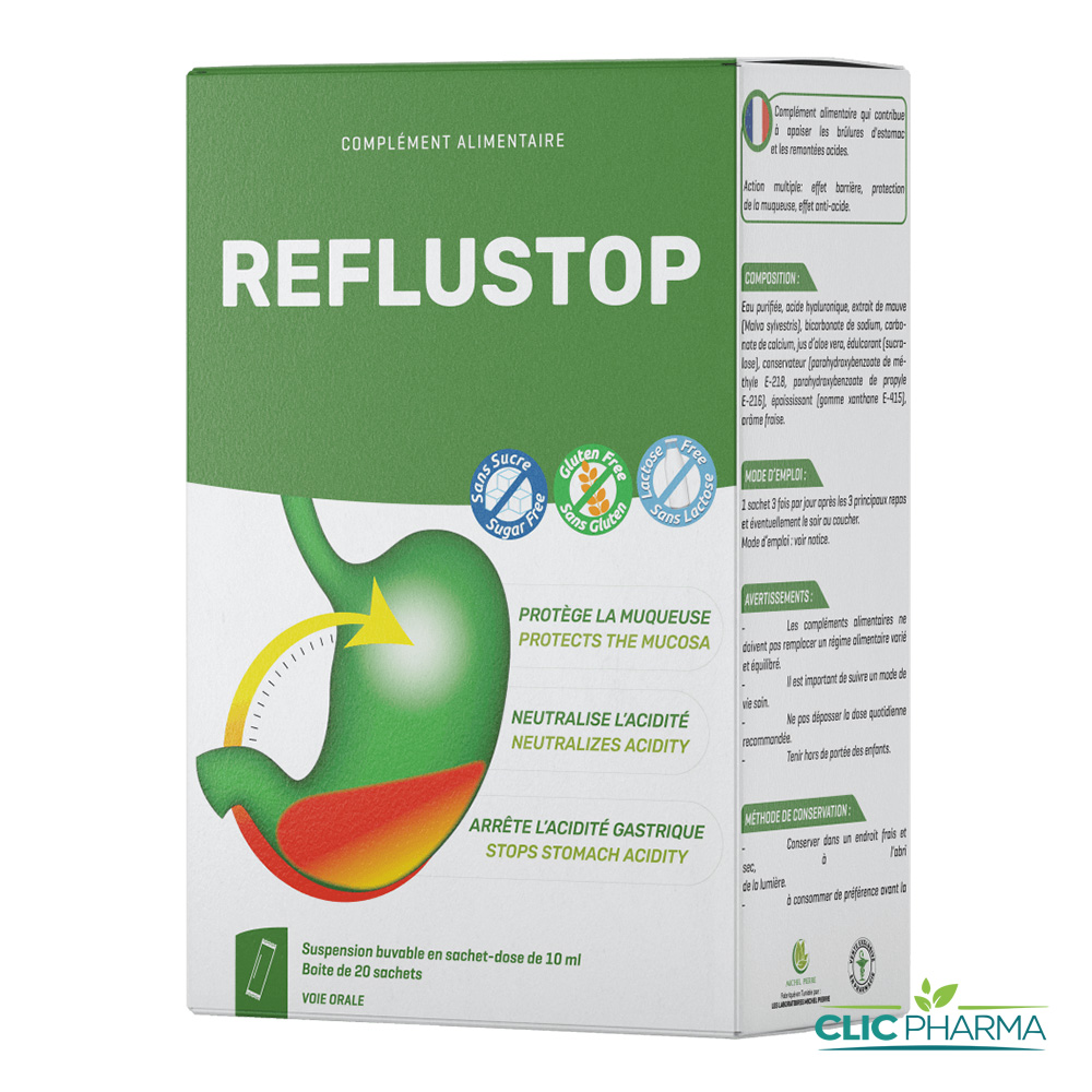 REFLUSTOP ANTI ACIDE SACHET 10ML B 20
