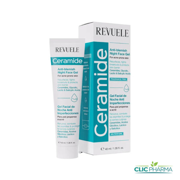 REVUELE CERAMIDE GEL VISAGE DE NUIT ANTI-IMPERFECTIONS 40ML