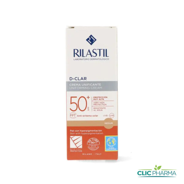 RILASTIL D-CLAR ECRAN CRÈME TEINTÉE MEDIUM SPF50+ 40ML
