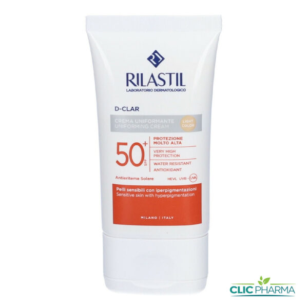 RILASTIL D-CLAR CREME SOLAIRE TEINTEE LIGHT SPF50+ 40ML