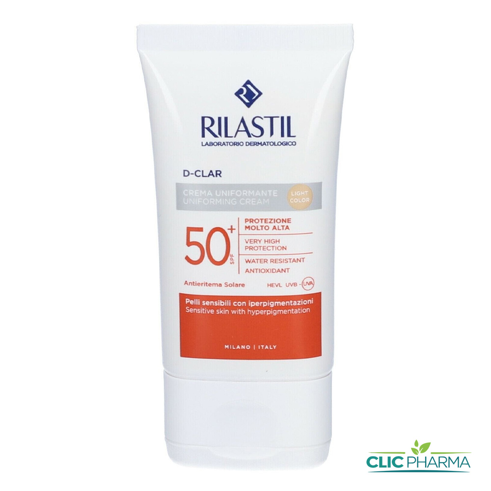 RILASTIL ECRAN D-CLAR CR TEINTE LIGHT SPF50+ 40