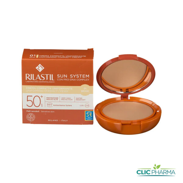 RILASTIL ECRAN SUN SYSTEM UNIFORMING COMPACT CREAM 01 SPF50+ 10g