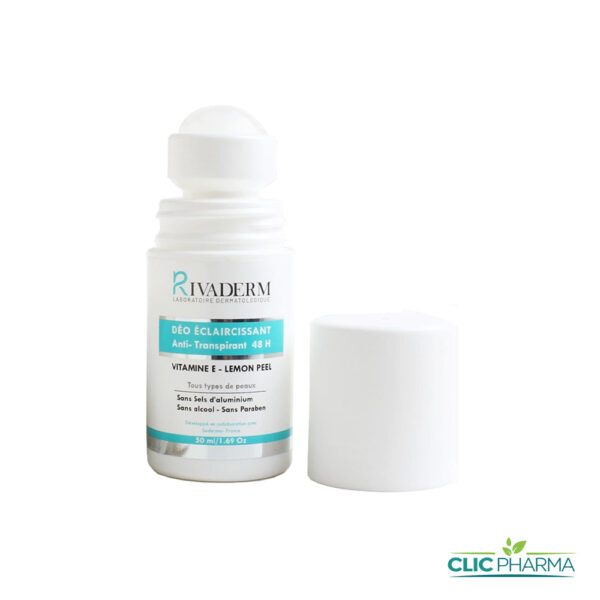 RIVADERM DÉO ÉCLAIRCISSANT ANTI-TRANSPIRANT 48H 50ML