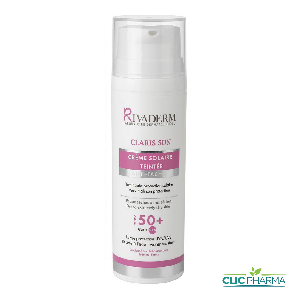 RIVADERM ECRAN CLARIS SUN CR TEINTE 50M
