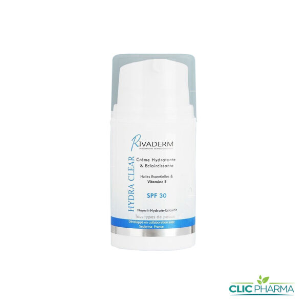 RIVADERM HYDRA CLEAR CRÈME HYDRA ÉCLAIRCISSANTE SPF30 50ML