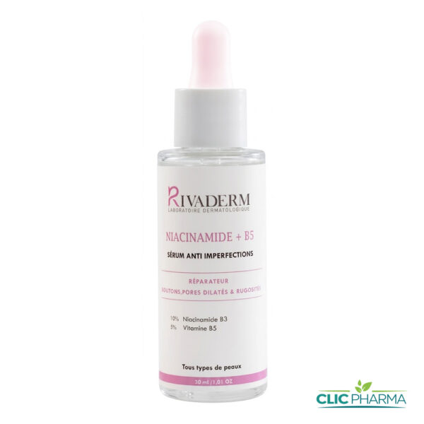 RIVADERM NIACINAMIDE + B5 SERUM ANTI-IMPERFECTIONS 30ML