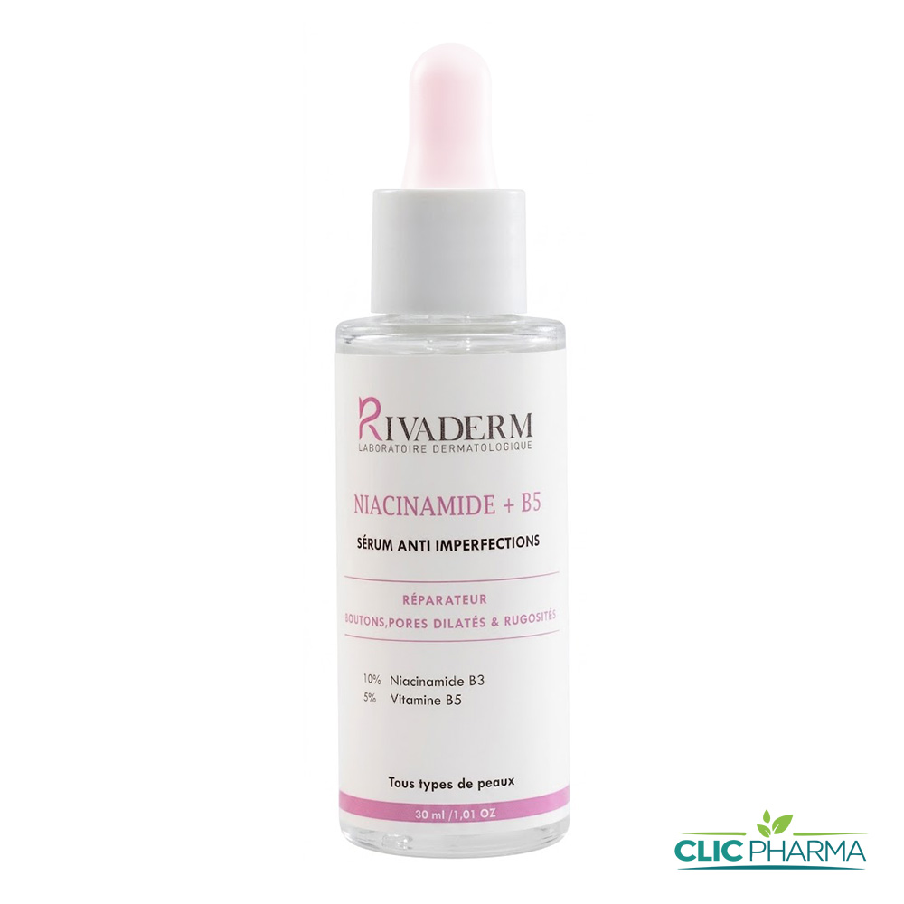 RIVADERM NIACINAMIDE +B5 SERUM ANTI IMPERFECTIONS 30ML