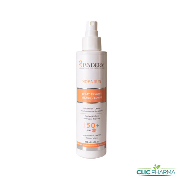 RIVADERM NOVA SUN ECRAN VISAGE CORPS SPF50+ SPRAY 200ML