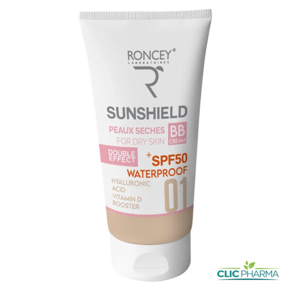 RONCEY ECRAN SUNSHIELD PEAUX SÈCHES TEINTE 01 SPF50+ 50ML