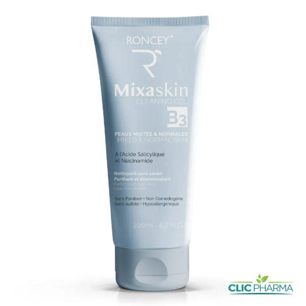 RONCEY MIXASKIN GEL NETTOYANT B3 200ML PEAUX NORMALES A MIXTES