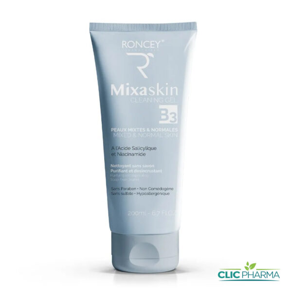 RONCEY MIXASKIN GEL NETTOYANT B3 200ML PEAUX NORMALES À MIXTES