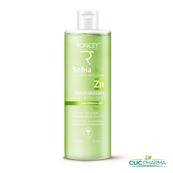 RONCEY SEBIASKIN EAU MICELLAIRE 250ML PEAUX GRASSES