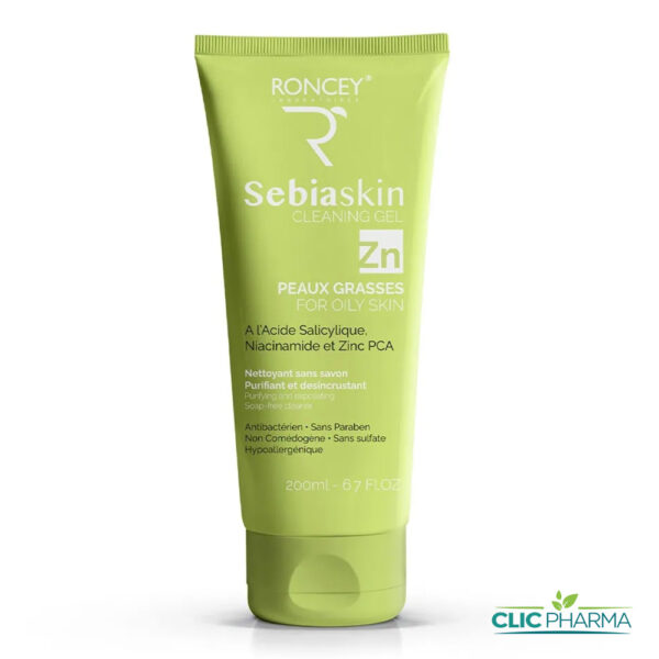 RONCEY SEBIASKIN GEL NETTOYANT 200ML PEAUX GRASSES