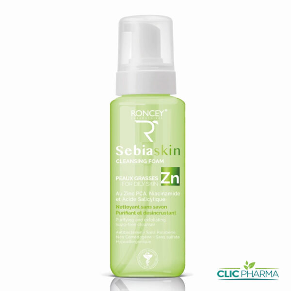 RONCEY SEBIASKIN MOUSSE NETTOYANTE 150ML PEAUX GRASSES