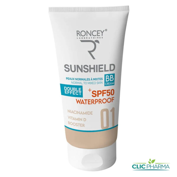RONCEY SUNSHIELD ECRAN BB CRÈME SPF50+ 01 50ML PEAUX NORMALES A MIXTES